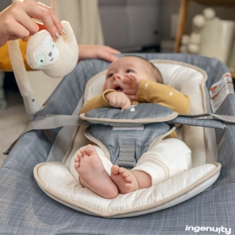 Baby-Liegestuhl Ingenuity Happy Belly Grau