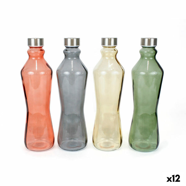 Flasche Anna Metall Glas 1 L (12 Stück)